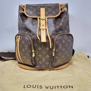 LOUIS VUITTON Monogram Canvas Backpack Sac Ad Bosp